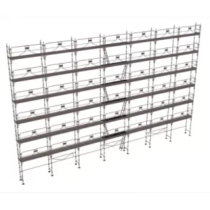 échafaudage façadier dacame duo45 de 308m2 avec garde corps planchers et plinthes