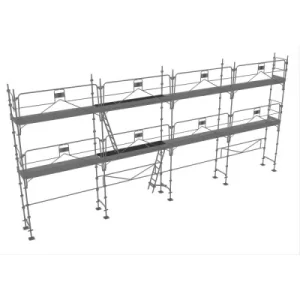 échafaudage façadier dacame duo45 de 78m2 avec garde corps planchers et plinthes