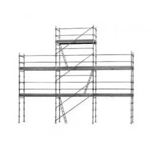 échafaudage façadier dacame duo45 à pignons de 68m2 avec lisses planchers et plinthes