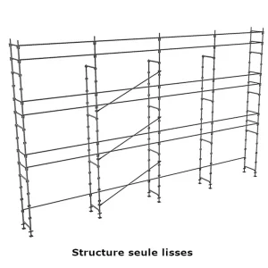 échafaudage façadier dacame duo45 de 104m2 structure seule avec lisses