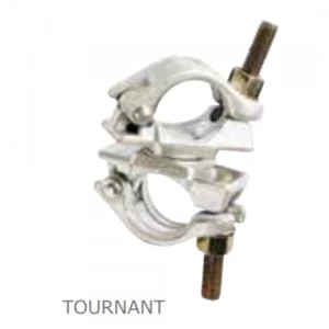 collier avec vis tournants pour échafaudages dacame