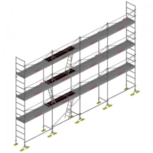 échafaudage de maçon dacame dcm 49 de 104m2 avec garde corps planchers et plinthes
