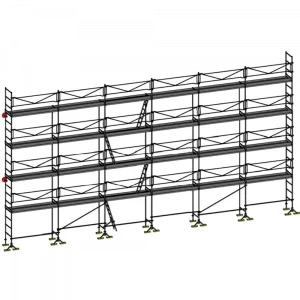 échafaudage de maçon dacame dcm 49 de 190m2 avec garde corps planchers et plinthes