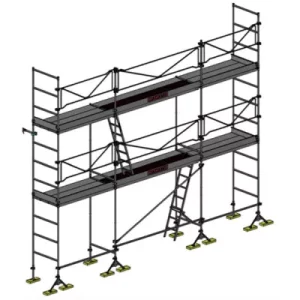 échafaudage de maçon dacame dcm 49 de 48m2 avec garde corps planchers et plinthes