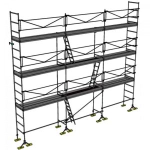 échafaudage de maçon dacame dcm 49 de 80m2 avec garde corps planchers et plinthes