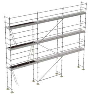 échafaudage façadier tubesca comabi R200 de 80m2 en acier