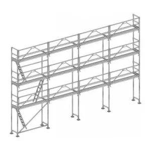 échafaudage façadier tubesca comabi R200 de 104m2 en aluminium