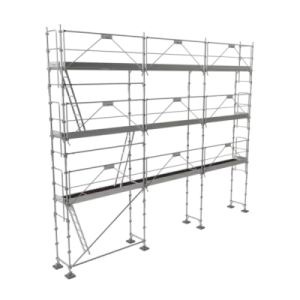 échafaudage façadier tubesca comabi R200 de 80m2 en aluminium