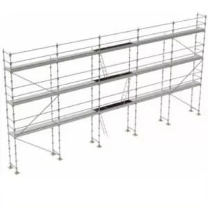 échafaudage façadier tubesca comabi R200 de 128m2 en acier