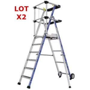 lot de 2 plateformes sherpamatic gardes corps lisses