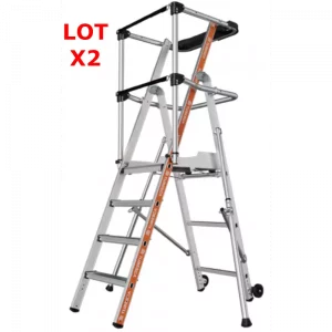 Lot de 2 plateformes de travail RAPTOR - Garde-corps sangles